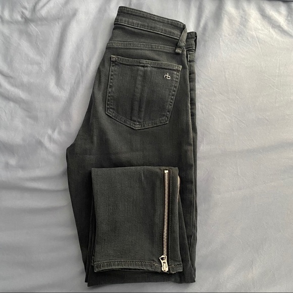 RAG & BONE NINA HI-RISE ANKLE CIGARETTE MINNA (24) - Picture 2 of 7